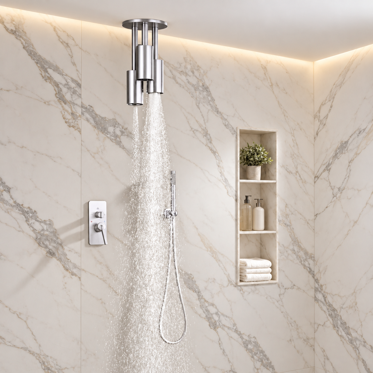 ATHENA|COMPLETE RAINFALL WATERFALL SHOWER SYSTEM