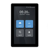 Wall LCD Light Switch Glass touch Screen Light Switch 6 in 1 1/2/3/4 Gang Curtain and Roller Blind Control Switch