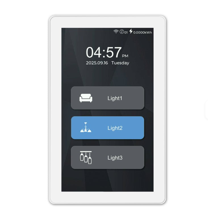 Wall LCD Light Switch Glass touch Screen Light Switch 6 in 1 1/2/3/4 G ...