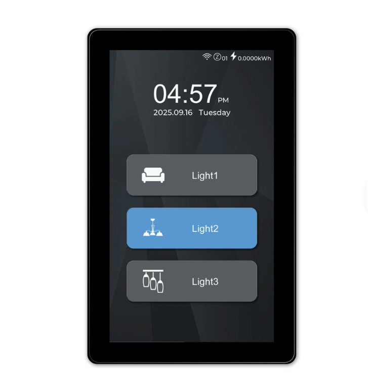 Wall LCD Light Switch Glass touch Screen Light Switch 6 in 1 1/2/3/4 Gang Curtain and Roller Blind Control Switch