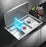 MASORY| Complete Luxury Smart Kitchen Sink Stainless Steel Hidden Cup Rinser Sink