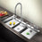 DEERA| 46.5" Luxury Complete Workstation Kitchen Sink Stainless steel Kitchen Sink Cup Rinser Sink