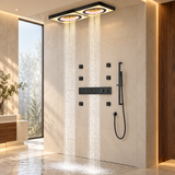ART | 47" Ceiling Mount Rainfall Waterfall Shower System with LED & Music