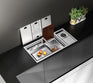 NIX38|38.5" X 17.7" IN COMPLETE LUXURY WORK STATION HIDDEN KITCHEN HYDRO PURIFCATION KITCHEN SINK