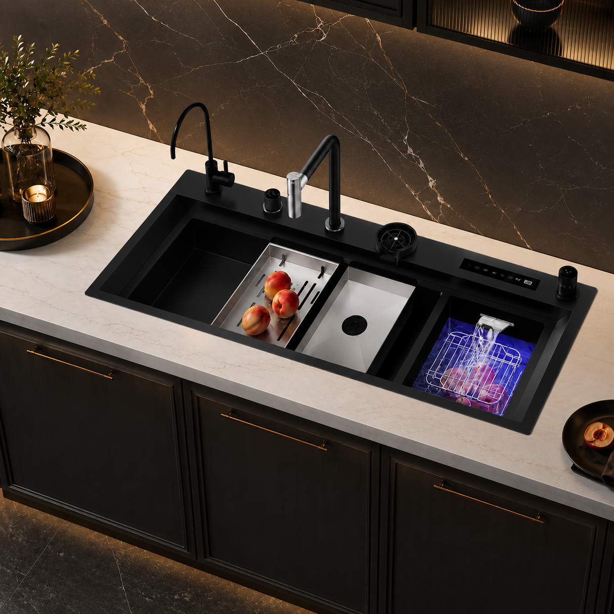 NIX|45"in Complete Kitchen Sink with Hydro Purification Digital Display Kitchen Sink