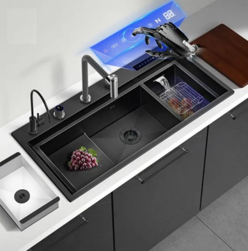 MAYSOON| Complete Workstation Kitchen Sink with Digital Display Cup Rinser