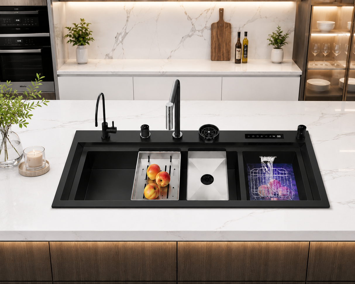NIX|45"in Complete Kitchen Sink with Hydro Purification Digital Display Kitchen Sink