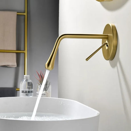 PATRA| Modern Single Lever Bathroom Faucet Wall Mounted Bathroom Faucet