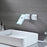 SHADOW|MODERN ADJUSTABLE WALL MOUNT SINGLE KNOB BATHROOM FAUCET DIGITAL DISPLAY AND LED LIGHT BATHROOM FAUCET