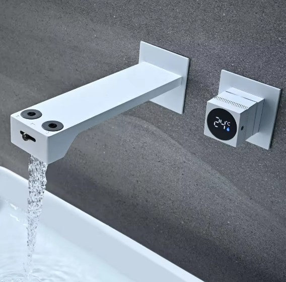 SPA|DIGITAL DISPLAY BATHROOM FAUCET WALL MOUNTED FAUCET WITH3 FUNCTIONS FAUCET