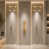 SPHERE 20 in Complete Dual Showerhead System – Luxury Ring Rainfall Shower Set