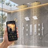 ENCORE|COMPLETE LUXURY DUAL SHOWERHEAD LED MUSIC SHOWER SYSTEM