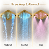 ENCORE|COMPLETE LUXURY DUAL SHOWERHEAD LED MUSIC SHOWER SYSTEM