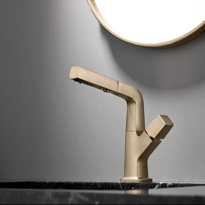 VERONA Modern Design Single Hole Bathroom Faucet Multifunction Adjustable Bathroom Faucet