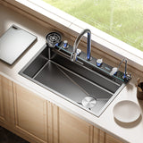 RAVE|31.5" COMPLETE WORKSTATION KITCHEN SINK WITH CUP RINSER KITCHEN SINK