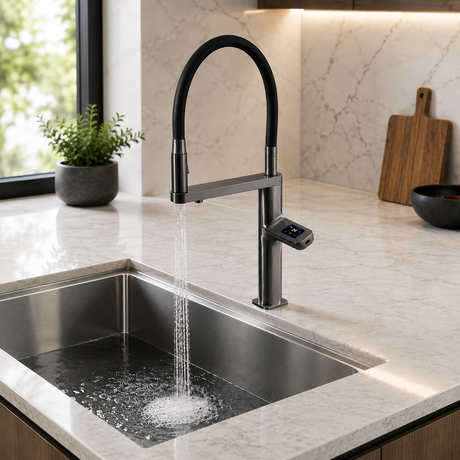 ARIAS| Touch Single Hole Kitchen Faucet Digital Display and Sensor