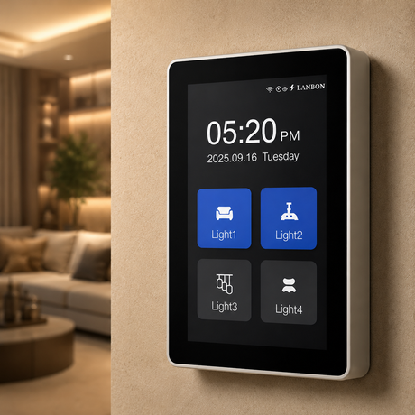 Wall LCD Light Switch Glass touch Screen Light Switch 6 in 1 1/2/3/4 Gang Curtain and Roller Blind Control Switch