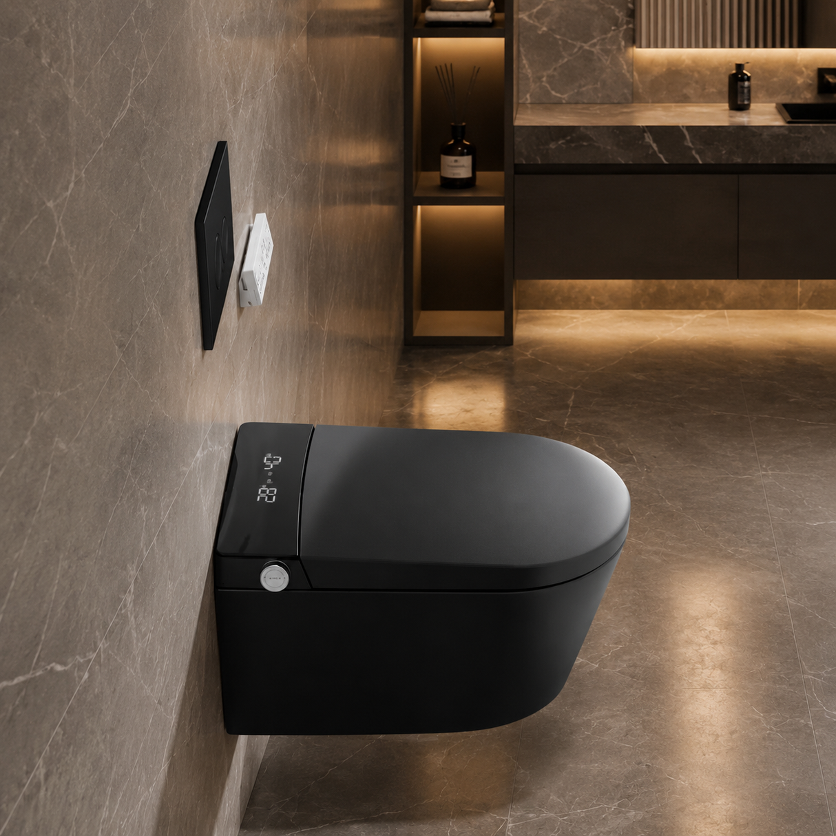 Aveeda| Elongated Wall Mounted Luxury Smart Toilet