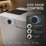 AVINDI| Smart One-Piece Toilet Square Shape Luxury Resort Style Floor Mounted Remote Control Smart Toilet