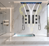 AXIS|47" COMPLETE LUXURY SHOWER SYSTEM WITH BODY JETS DUAL SHOWER SYSTEM