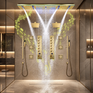 AXIS|47" COMPLETE LUXURY SHOWER SYSTEM WITH BODY JETS DUAL SHOWER SYSTEM