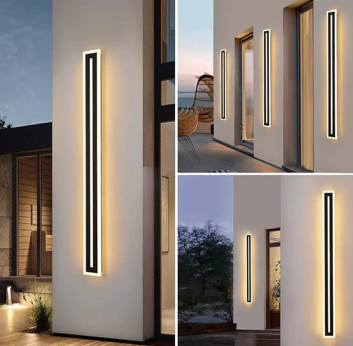 BLACK WATER| Modern LED Wall Light  78" Inches Long LED Light Outdoor/Indoor Wall Lights