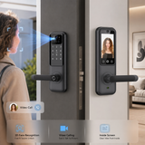 BRIDGE|US STANDARD SINGLE LATCH SMART DOOR LOCK WITH VIDEO CALLING FEATURE