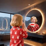 Circle Smart LED Bathroom Mirror Built-in TV screen Android Wi-Fi Bluetooth Intelligent bathroom mirror