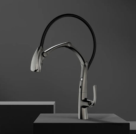 COBRA| PULL DOWN KITCHEN FAUCET WITH LED DISPLAY AND SENSOR
