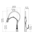 COBRA| PULL DOWN KITCHEN FAUCET WITH LED DISPLAY AND SENSOR