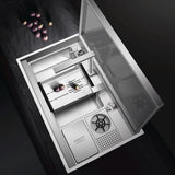 Masory| Complete Luxury Smart Kitchen Sink Stainless Steel Hidden Cup Rinser Sink