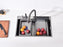 LIQUID| Complete Workstation Kitchen Sink with Digital Display Cup Rinser & Sensor