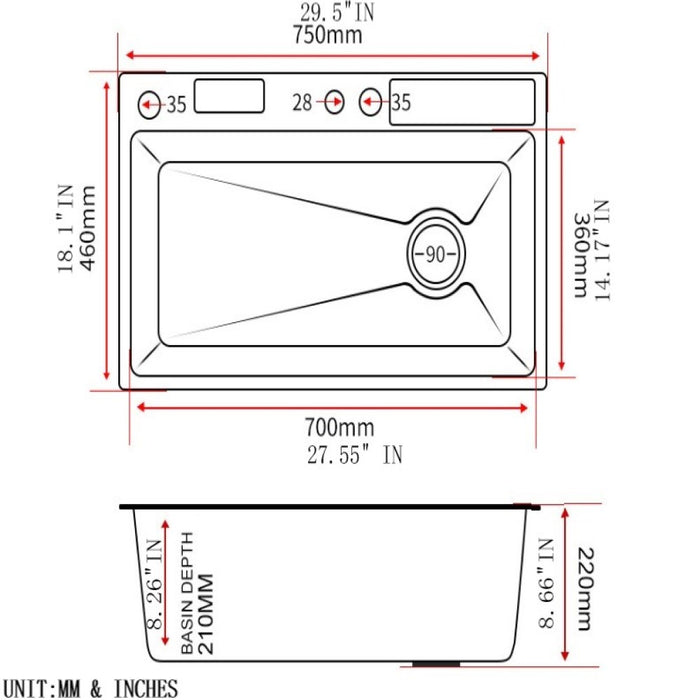 IZEY|Complete Workstation Kitchen Sink with Digital Display Cup Rinser
