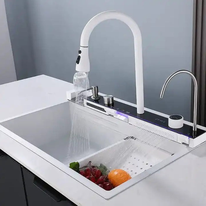 MAYSOON| Complete Workstation Kitchen Sink with Digital Display Cup Rinser