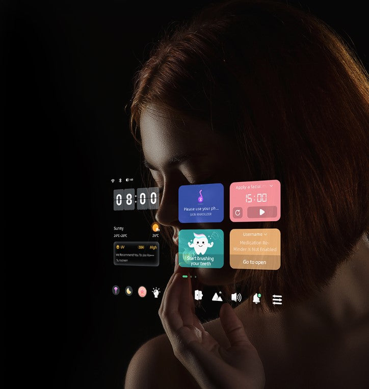 REEF Smart LED Bathroom Mirror Built-in TV screen  Wi-Fi Bluetooth Intelligent bathroom mirror