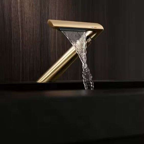 NADINE|SINGLE HOLE WATERFALL LUXURY BATHROOM FAUCET