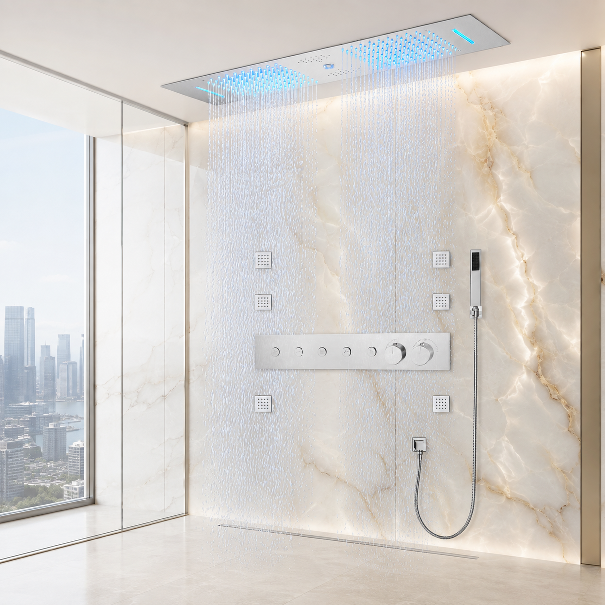 NASHVILE| 36" LUXURY COMPLETE SHOWER SYSTEM