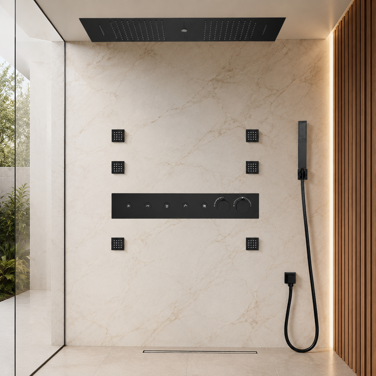 NASHVILE| 36" LUXURY COMPLETE SHOWER SYSTEM
