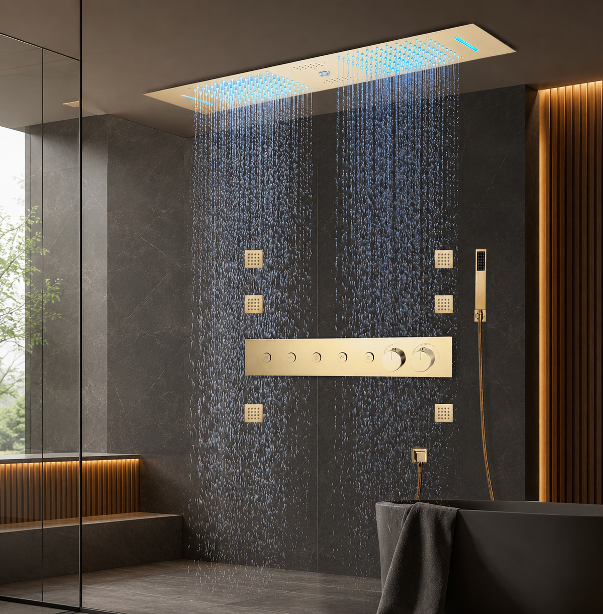 NASHVILE| 36" LUXURY COMPLETE SHOWER SYSTEM