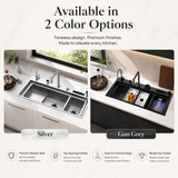 NIX|45"in Complete Kitchen Sink with Hydro Purification Digital Display Kitchen Sink