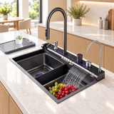SURFACE|29.5" COMPLETE WORKSTATION KITCHEN SINK CUP RINSER KITCHEN SINK