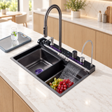 SURFACE|29.5" COMPLETE WORKSTATION KITCHEN SINK CUP RINSER KITCHEN SINK
