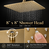AXIS|47" COMPLETE LUXURY SHOWER SYSTEM WITH BODY JETS DUAL SHOWER SYSTEM