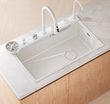 RAVE|31.5" COMPLETE WORKSTATION KITCHEN SINK WITH CUP RINSER KITCHEN SINK