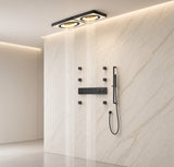 ART | 47" Ceiling Mount Rainfall Waterfall Shower System with LED & Music