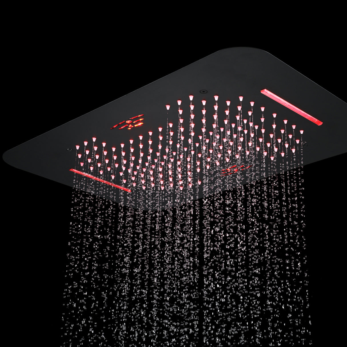 DOVI|23" Ceiling Mounted  Complete LED Music Shower Set Rainfall and Waterfall