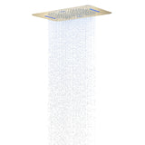 DOVI|23" Ceiling Mounted  Complete LED Music Shower Set Rainfall and Waterfall