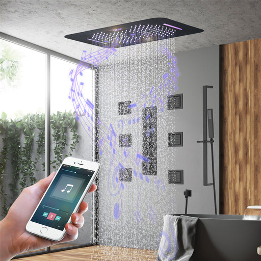 RENO| 23"  Ceiling Mounted Complete LED Music Shower System
