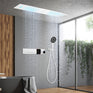 MALIBU|36inch COMPLETE LED MUSIC SHOWER SYSTEM DIGITAL DISPLAY VALVE PUSH BUTTON THERMOSTATIC SHOWER SET