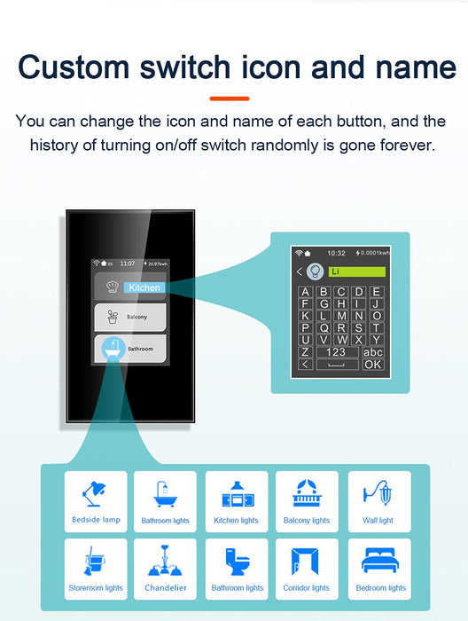 LCD Wi-Fi Light Switch - Google & Alexa Smart Living and Technology